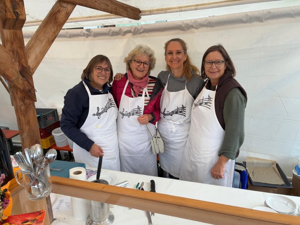 Chrysanthemastand Gruppenfoto